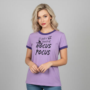 LuLaRoe Liv Small Purple Short Sleeve Tee Hocus Pocus